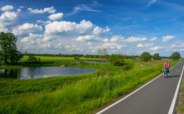 elbe cycle route map