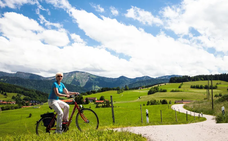 Cyclists in the Allgäu