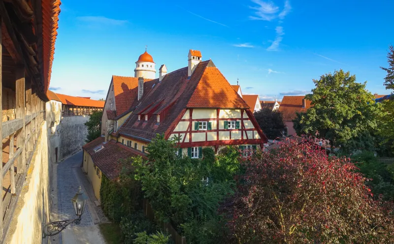 On the town wall in Nördlingen