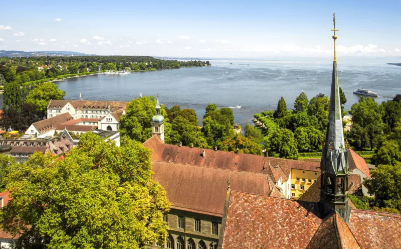 Constance, lake, minster, from above