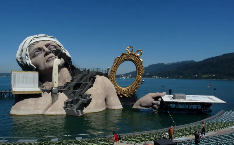 The lake stage of the Bregenz Festival