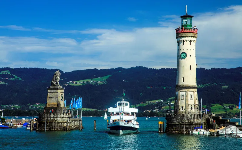 Harbor entrance in Lindau