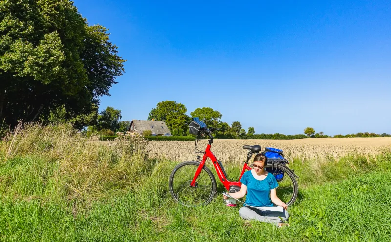 Denmark, landscape, bicycle