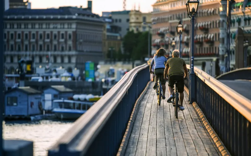 Stockholm, cyclist