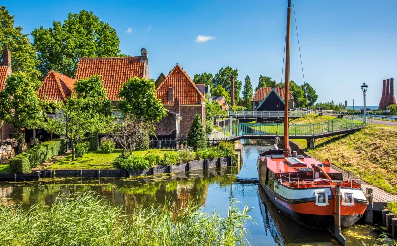 Fishing hut at Zuiderzee Museum, Enkhuizen