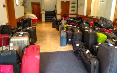 Luggage transport on the Danube cycle path