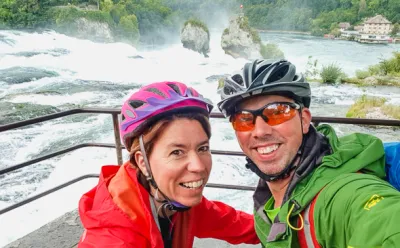 At the Rhine Falls, Schaffhausen