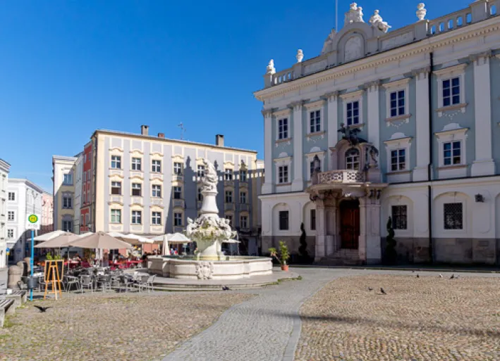 Inn Cycle Route, Passau city center