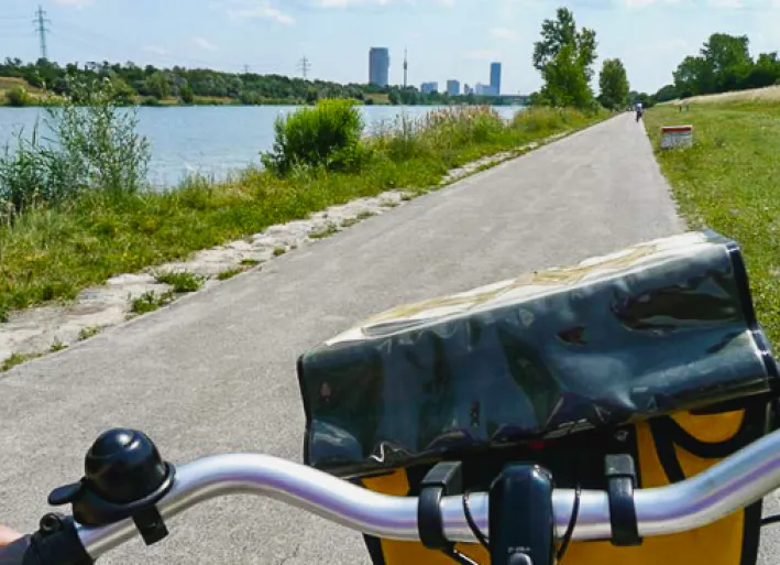 On the Danube cycle path