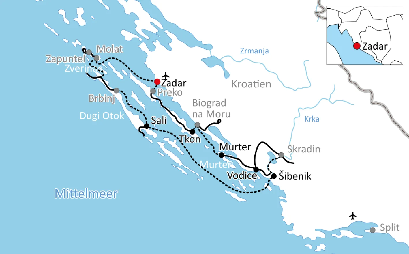 Bike cruise to the national parks of Dalmatia