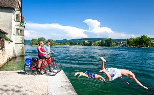 Radfahren und Baden - Verlauf