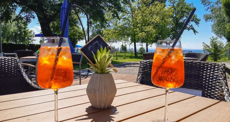 Aperol by the lake